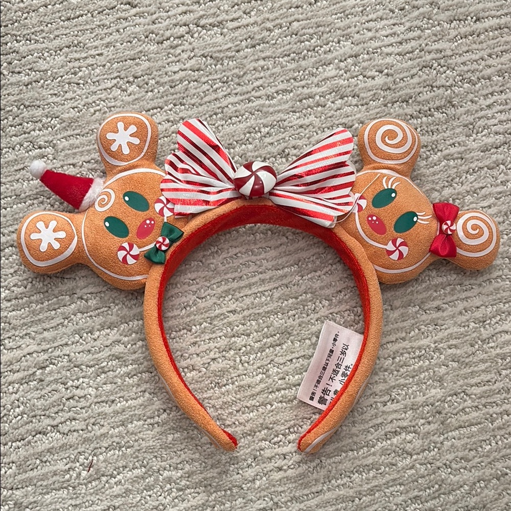 Disney Festive Gingerbread Cookie Mouse Ears Headband for Christmas Holidays 🎄